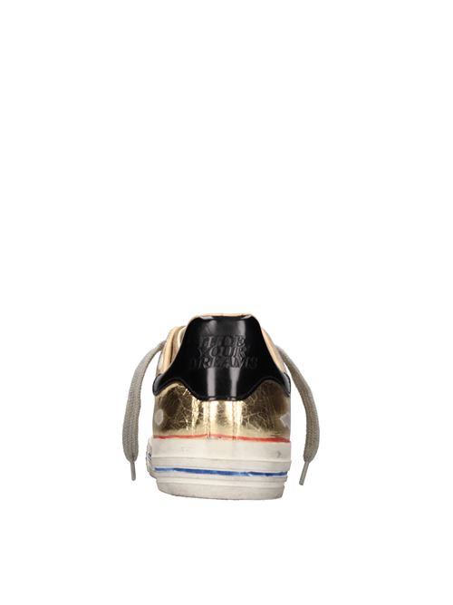 Leather and fabric sneakers HIDNANDER | STARLESS LOW HC2WS600 126ORO-KHAKI-NERO